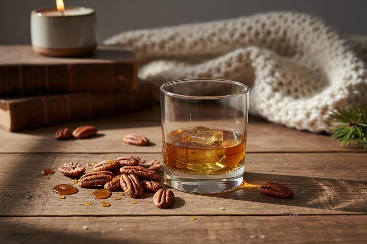 Maple Pecan and Whiskey Lifestyle Photo